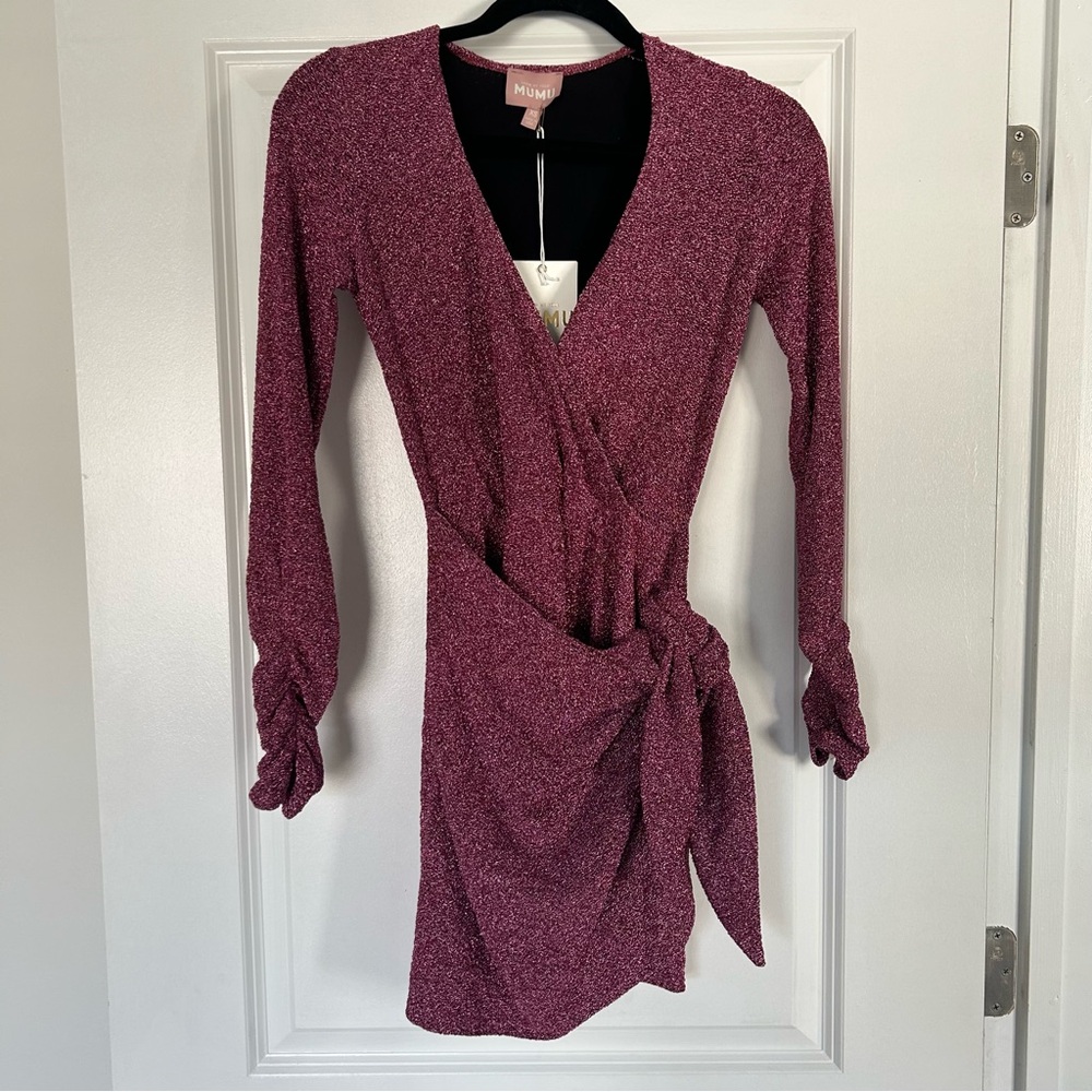 Show Me Your MuMu Kimora Mini Wrap Dress